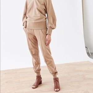 NWT Zero + Maria Cornejo Akeo Sweatpants Sand S